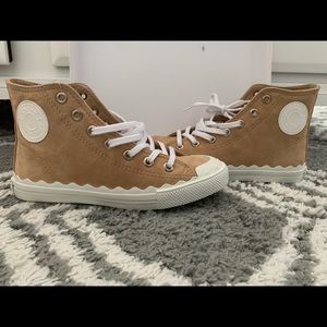 Chloe Suede High Top Sneakers